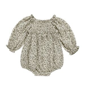 Quincy Mae Eden Romper Green Garden